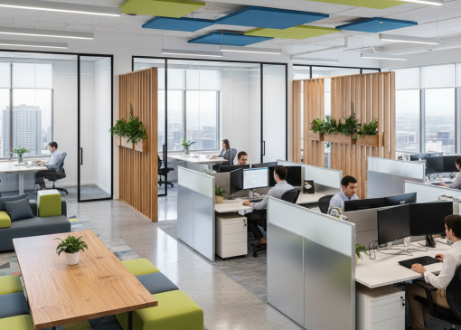 انواع پارتیشن اداری: کلید طراحی فضاهای کاری مدرن و کارآمد